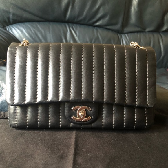 SOLD**Chanel Classic Vertical Double Flap - Picture 2 of 8